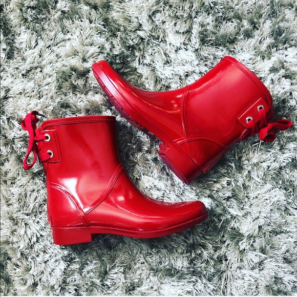 Michael Kors Shoes - Michael Kors red rain boots sz: 7